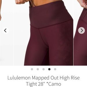 Lululemon Mapped Out High Rise Tight 28" *Camo